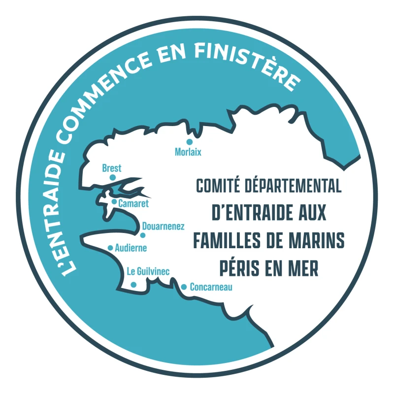 Logo du Comité départemental d'entraide aux familles de marins péris en mer du Finistère